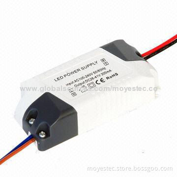 LED Power Supply with 300mA Output Constant Current, 8 to 12W Power